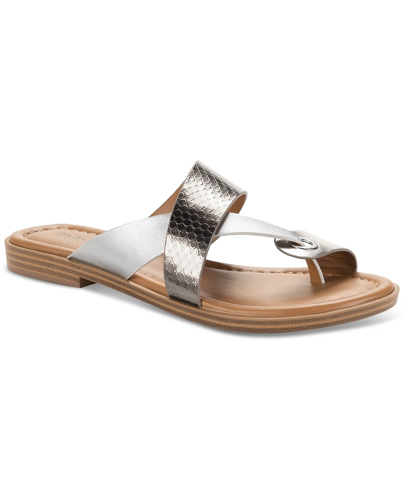 Style & Co Women's Satinne Toe-Ring Thong Sandals, Created for Macy's