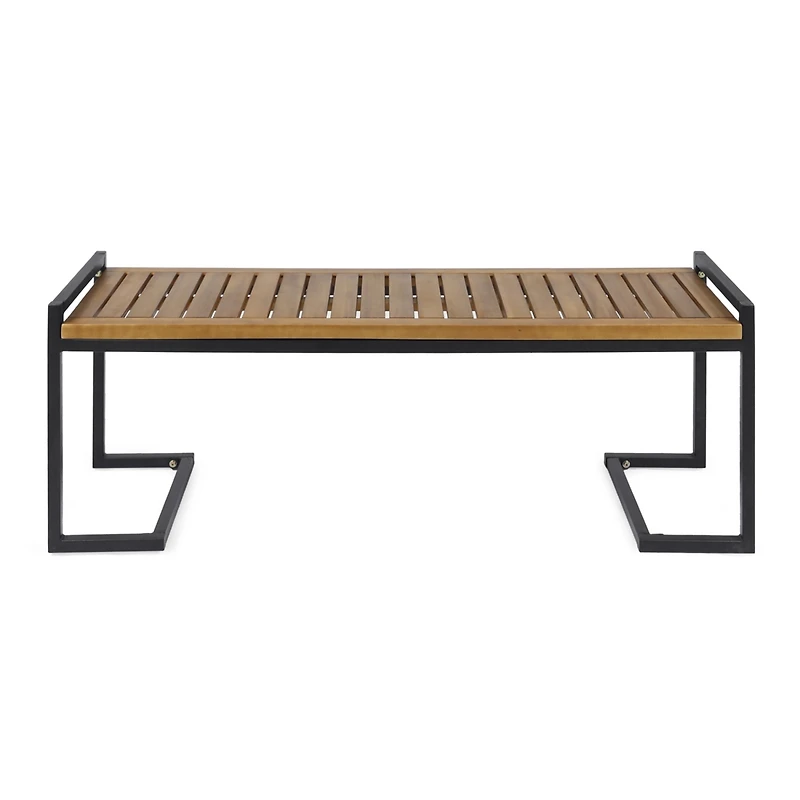 Streamdale Acacia Wood Bench Chic Style, Iron Strength