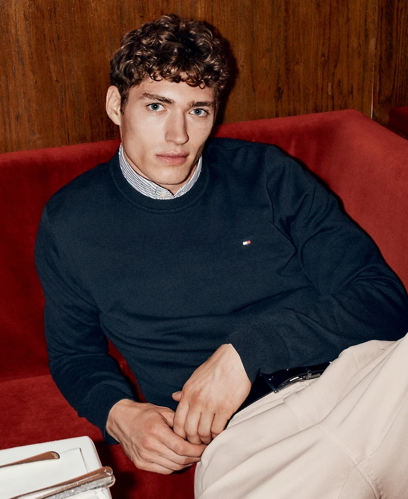 Tommy Hilfiger Men's Essential Crew Neck Sweater
