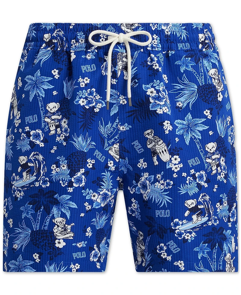 Polo Ralph Lauren Men's 5.75-Inch Traveler Polo Bear Swim Trunks