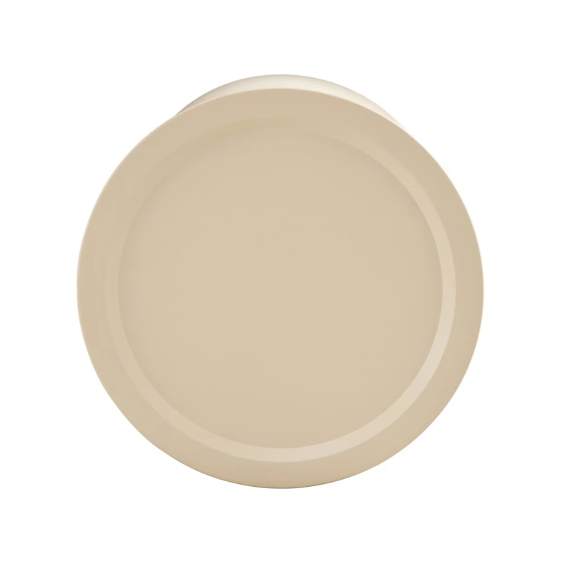 Streamdale Furniture Milk White coffee round tables with Storge Movable Table Top Multifunctional End Side Table