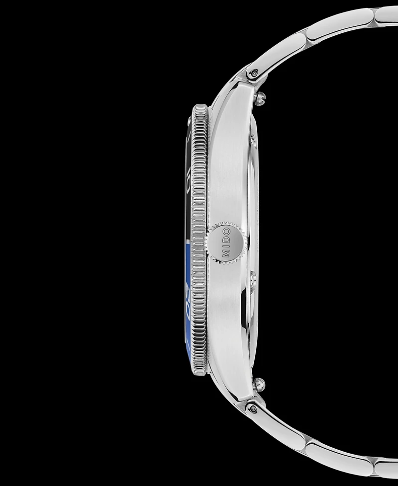 Mido Men's Swiss Automatic Ocean Star Captain Stainless Steel Bracelet Watch 39mm