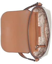 Calvin Klein Millie Signature Flap Convertible Small Shoulder Bag
