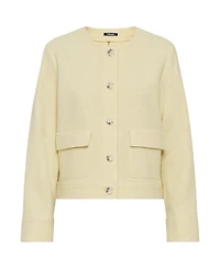 Olsen Women's Cropped Boiled Wool Blend Jacket