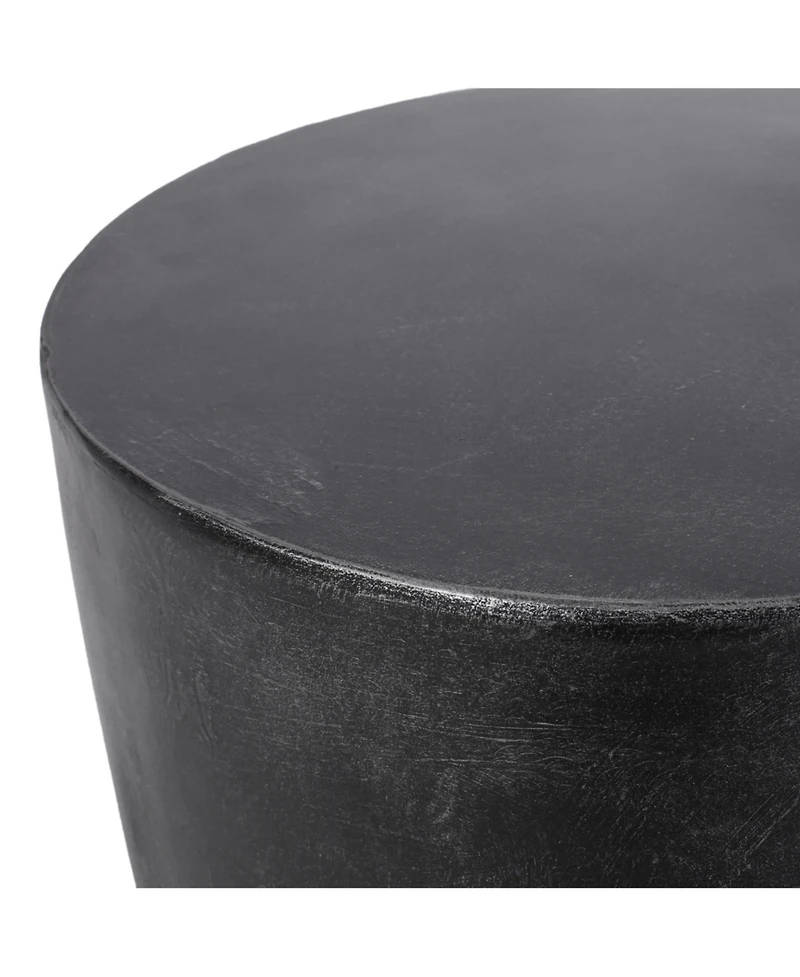 Streamdale Modern Concrete Side Table Durable, Waterproof, Assembled
