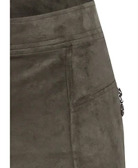 Olsen Women's Pull-On Full Suede Skirt