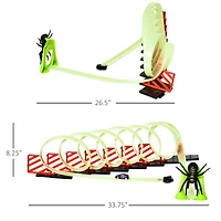 Track Builder Diy Loop Kit with Luminous Effect Spider Model Pull-back Car