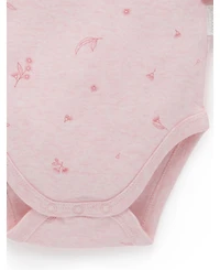 Purebaby Baby Girls Easy Neck L/S Bodysuit 2 pack