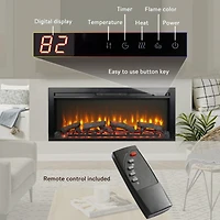 Streamdale 44" Recessed Electric Fireplace with Remote