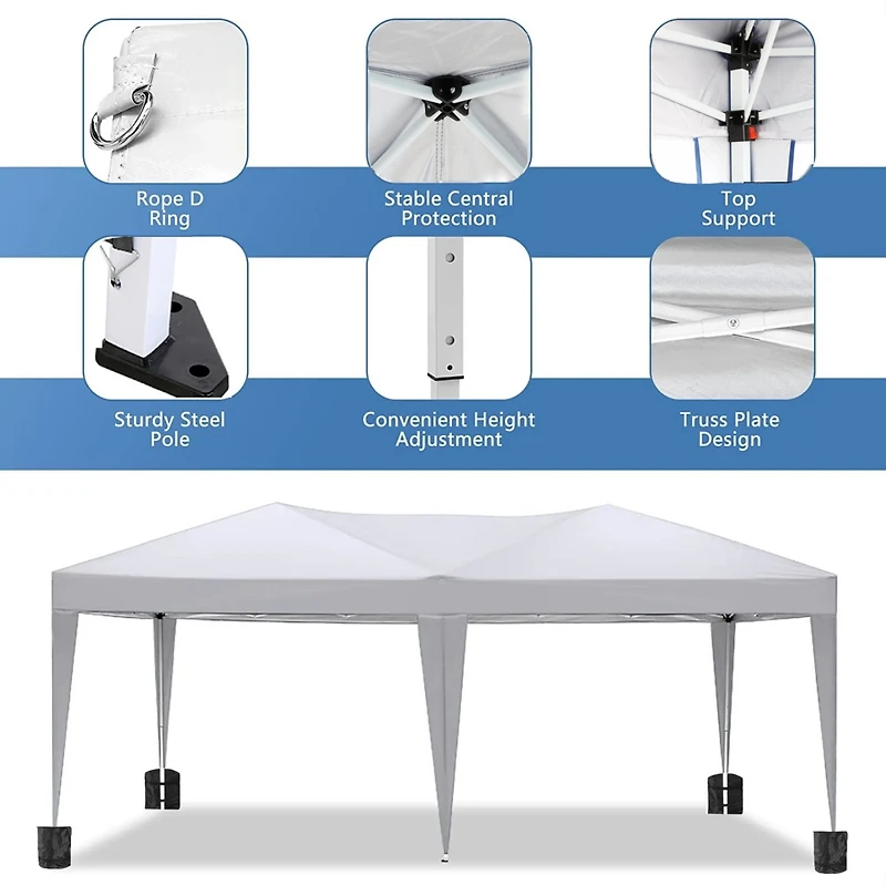 Streamdale Ez 10'x20' Pop Up Canopy with Sidewalls