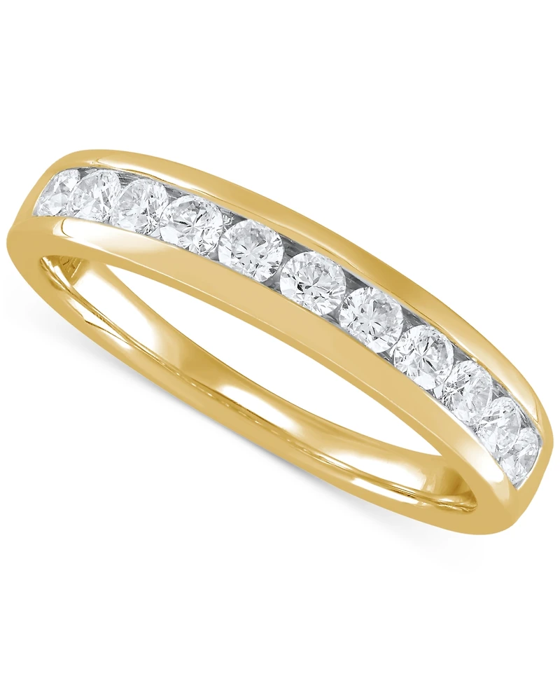 Grown With Love Certified Lab Grown Diamond Channel-Set Band (1/2 ct. t.w.) in 14k Gold