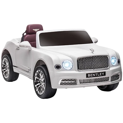 Bentley Mulsanne 12V Ride on Car, Battery Powered Car with Remote Control, Suspension, Startup Sound, Led Lights, MP3, Horn, Music, Forward and Backwa
