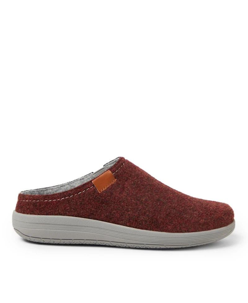 Dearfoams Women's Gianna Oblique Toe Mule House Shoe