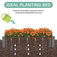 Streamdale Furniture Over Ground Raised Garden Bed 96x28x10", Large Long Planter Box for Outdoor, Tool-Free Assembly