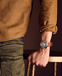 Citizen Eco-Drive Men's Marvel Classic Avengers Legacy Brown Leather Strap Watch 42mm