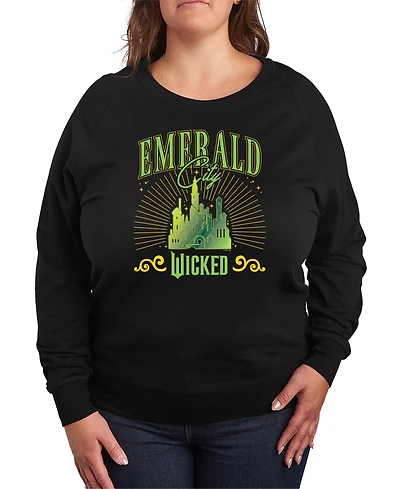 Hybrid Apparel Plus Wicked Emerald City Graphic Pullover T-Shirt
