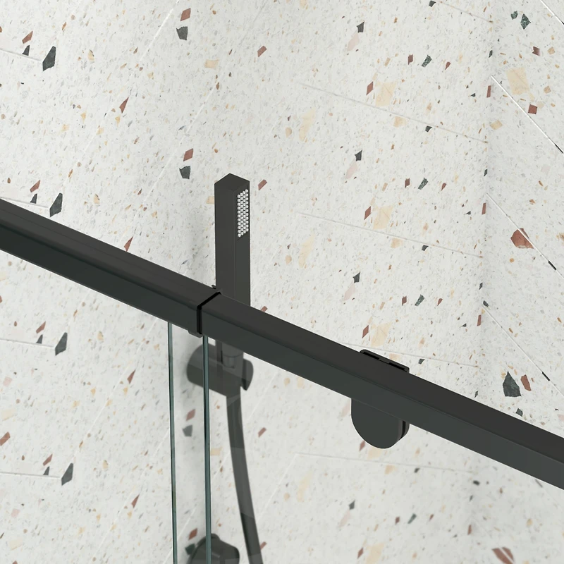 Streamdale Pivot Swing Glass Shower Door, 1/4" Clear Tempered Glass