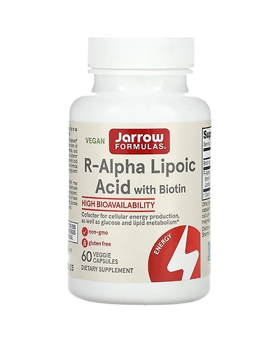 Jarrow Formulas R-Alpha Lipoic Acid with Biotin