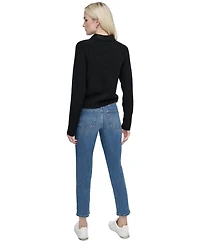 Dkny Jeans Petite Pullover Polo Sweater