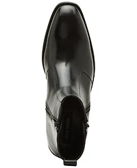 Steve Madden Men's Hyphen Side-Zip Leather Dress Boot