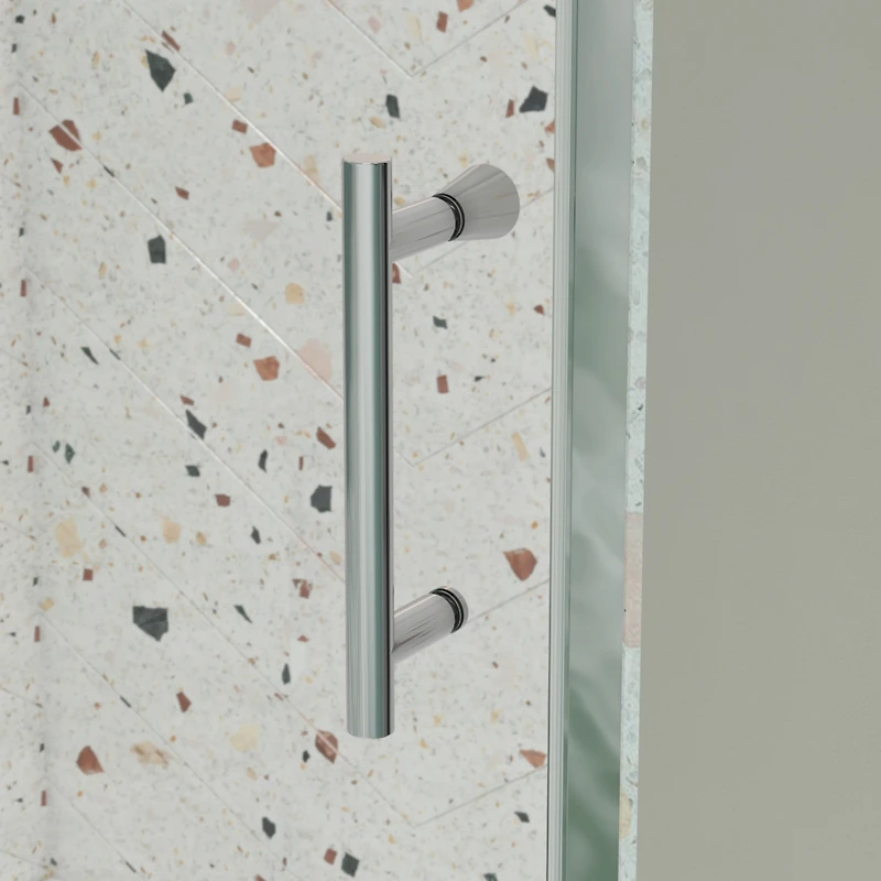 Streamdale Chrome Pivot Swing Glass Shower Door (50-54" W x 71" H)