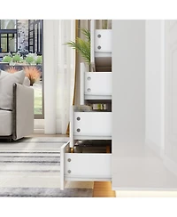 Homsee 8-Drawer Chest of Drawers Storage Organizer With Led Lights