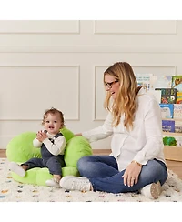 ECR4Kids SoftZone Flower Cozy Cushion, Bright Green