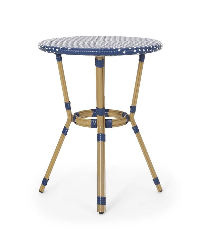 Streamdale 3-Pc French Bistro Set in Dark Teal & White