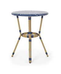 Streamdale 3-Pc French Bistro Set in Dark Teal & White