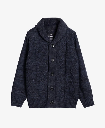 Xray Boys Cable Knit Shawl Cardigan