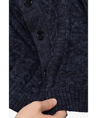 Xray Boys Cable Knit Shawl Cardigan