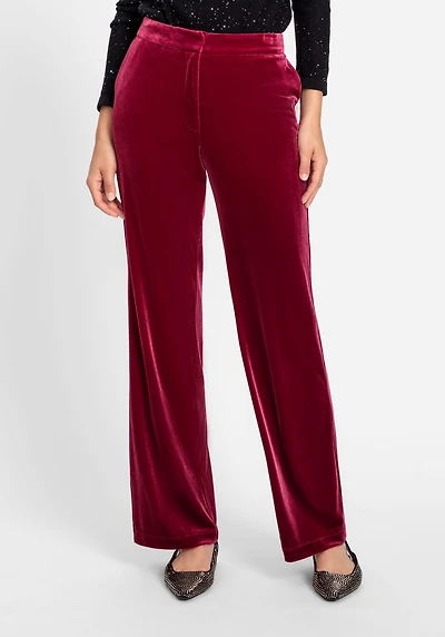 Olsen Women's Anna Fit Velvet Trouser