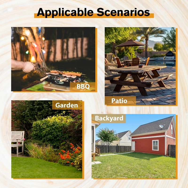Streamdale 8-Person Picnic Table with Built-in Benches