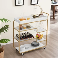 Streamdale 6-Tier Retro Wine Serving Cart