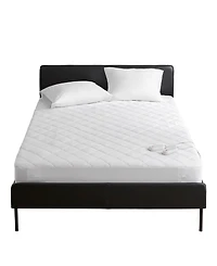 Sharper Image Embossed Microfiber Heated Mattress Pad