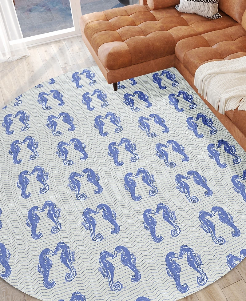 Dalyn Seabreeze Washable SZ15 8'x8' Round Area Rug