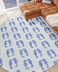 Dalyn Seabreeze Washable SZ15 8'x8' Round Area Rug