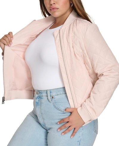 Levi's Plus Trendy Diamond Quilted Bomber Jacket
