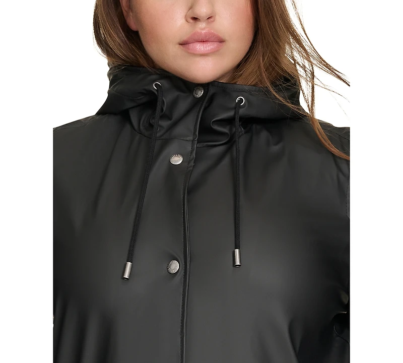 Levi's Plus Hooded Long-Sleeve Zip-Front Coat