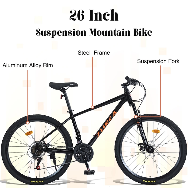 Streamdale 26" Mountain Bike, 24-Speed, Kenda Tires