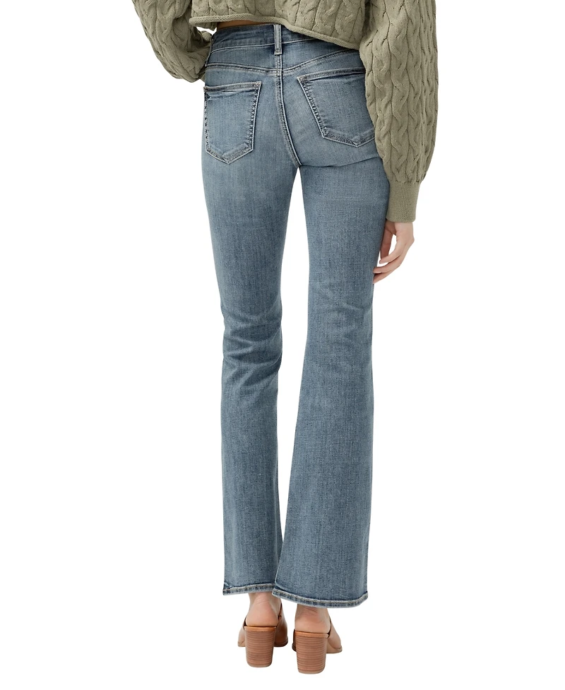 Silver Jeans Co. Women's Suki Mid Rise Curvy Fit Bootcut