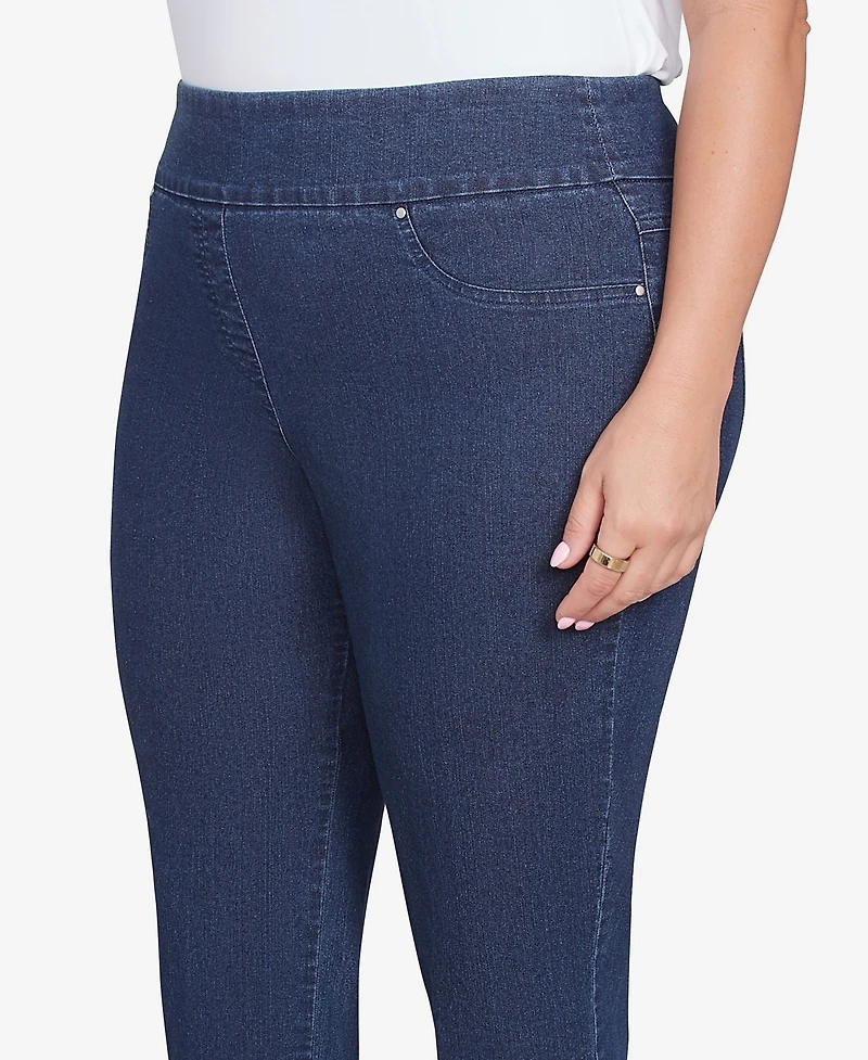 Ruby Rd. Plus Pull on Extra Stretch Foiled Jeans