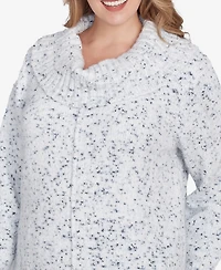 Ruby Rd. Plus Speckled Chenille Eyelash Pullover Sweater