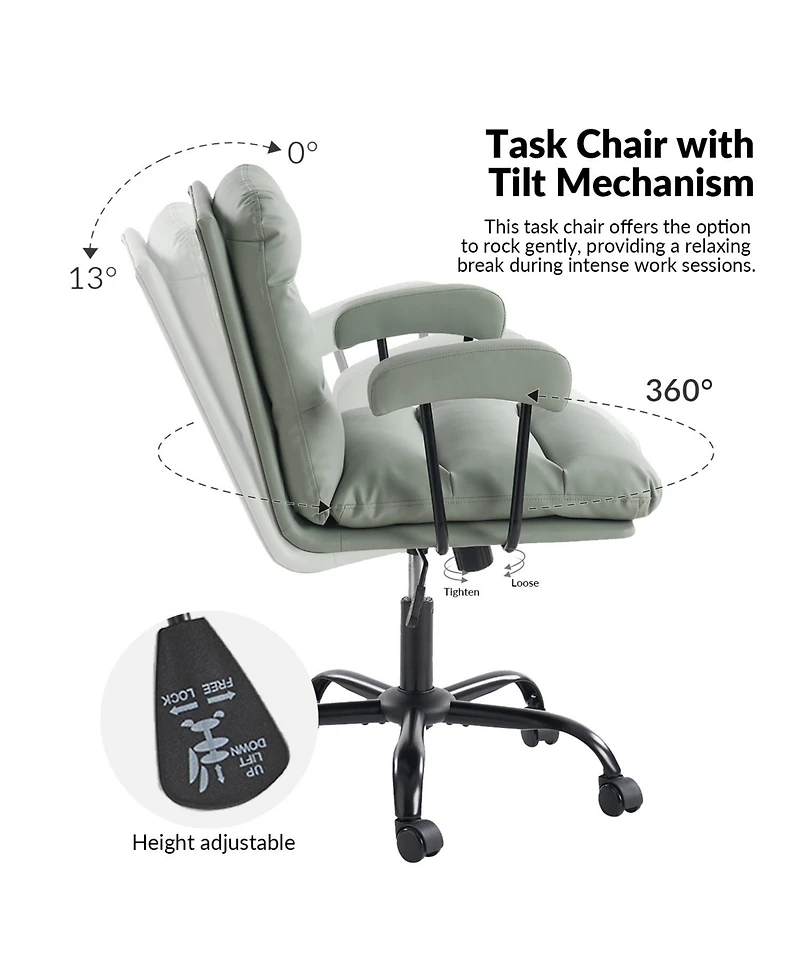 Bartholomew Modern Office Chair with Sgs International Certified Stainless Steel Gas Spring