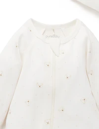 Purebaby Baby Boy and Girls Zip Coverall & Hat Set
