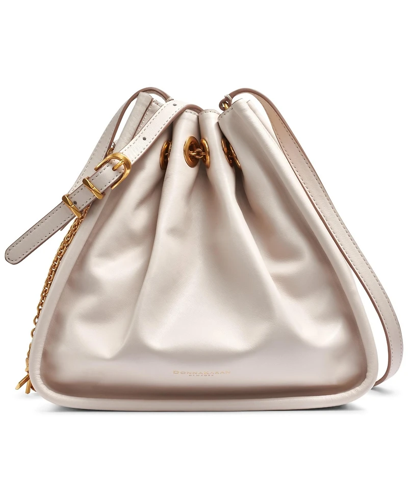Donna Karan New York Plainview Chain Drawstring Crossbody Bag