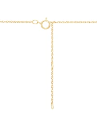 Dyed Green Jade Polished X Accent Cross 18" Pendant Necklace in 10k Gold