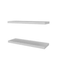Fm Furniture Iva Floating Shelf in Melamine x2, Snow White