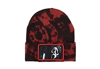 Ghostface Men's Scream Horror Movie Character Embroidered Patch Beanie Hat for Men