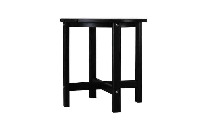Slickblue Single Layer Round Hdpe Side Table